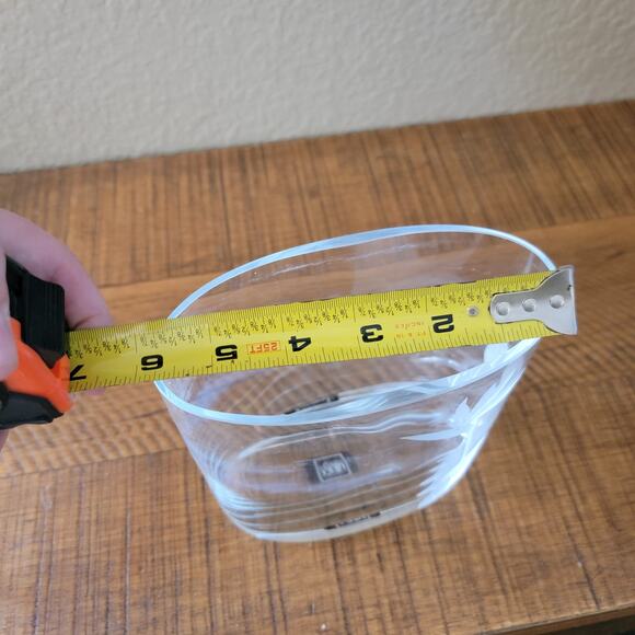 Vintage Mikasa Crystal Vase Oval 5.5 Inch Etched Bird of Paradise Floral Design - Picture 6 of 10